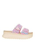 Hey Dude Sandalo Basso Delray Slide Surf Baja Donna HD.43210 Blue/pink/multi - Multicolore
