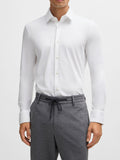 Hugo Boss Camicia Classica Hank S Uomo 50474283 - Bianco