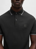 Hugo Boss Polo Passertip Uomo 50507699 - Nero