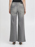 Ichi Jeans Wide Donna 20119022 Light Grey Wash - Denim