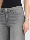 Ichi Jeans Wide Donna 20119022 Light Grey Wash - Denim