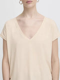 Ichi T-shirt Donna 20121349 Tapioca - Avorio