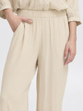 Ichi Pantalone Straight Ihmarrakech Donna 20121729 Oxford Tan - Beige