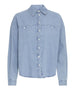 ichi camicia jeans donna 20122389 light blue washed denim 1839034