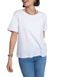 Ichi T-shirt Donna 20122563 Cloud Dancer - Bianco