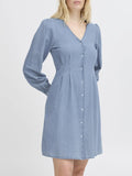 Ichi Vestito Mini Iharcher Donna 20122617 Light Blue Washed - Denim