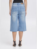 Ichi Shorts Jeans Ihcally Donna 20122663 Light Blue Washed - Denim