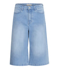 Ichi Shorts Jeans Ihcally Donna 20122663 Light Blue Washed - Denim