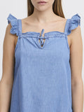 Ichi Blusa Ihbarcy Donna 20122681 Light Blue Chambray - Denim