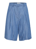 Ichi Shorts Jeans Ihbeccos Donna 20122780 Blue Pinstripe - Denim