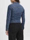 Ichi Giubbino di Jeans Donna 20122817 Washed Med. Blue - Denim