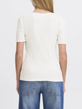 Ichi T-shirt Donna 20122818 Cloud Dancer - Bianco