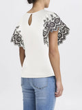 Ichi T-shirt Donna 20122821 Cloud Dancer - Bianco