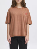 Ichi T-shirt Donna 20122836 Brown Patina - Marrone