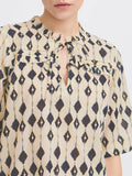 Ichi Blusa Ihemmeretta Donna 20122885 Total Eclipse Ikat Aop - Avorio