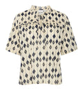 Ichi Blusa Ihemmeretta Donna 20122885 Total Eclipse Ikat Aop - Avorio