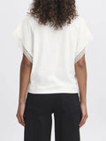 Ichi T-shirt Donna 20122958 Cloud Dancer - Bianco