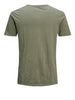 jack e jones t shirt split neck uomo 12164972 dusky green slim verde 9199271