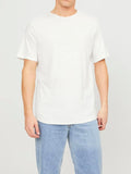 Jack e Jones T-shirt Basher Uomo 12182498 Cloud Dancer Reg - Bianco