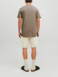 Jack e Jones T-shirt Basher Uomo 12182498 Crockery Reg - Beige