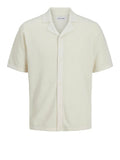 Jack e Jones Polo Rion Knit Resort Uomo 12268226 Cloud Dancer - Bianco