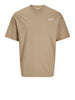 jack e jones t shirt ames uomo 12268471 coriander beige 6257986