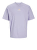 jack e jones t shirt ames uomo 12268471 languid lavender viola 5178974