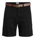 Jack e Jones Shorts Tmarco Franco Chino Uomo 12269368 Black - Nero