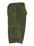 Jack e Jones Shorts Tkarl Avery Cargo Uomo 12269374 Olive Night - Verde