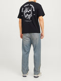 Jack e Jones T-shirt Harge Printed Uomo 12269384 Black - Nero