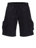 Jack e Jones Shorts Tcole Hart Tech Cargo Uomo 12269386 Black - Nero