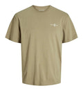 Jack e Jones T-shirt Ayce Uomo 12271257 Coriander - Beige