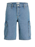 Jack e Jones Shorts Jeans Bill Jjwide Cargo Uomo 12272557 - Denim
