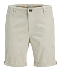 Jack e Jones Shorts Tmarco Arthur Chino Uomo 12272886 Moonbeam - Avorio