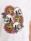 Jack e Jones T-shirt Anatomy Skull Uomo 12272966 Bright White - Bianco