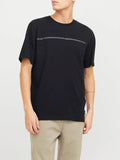 Jack e Jones T-shirt Fusion Full Branding Uomo 12273120 Black - Nero