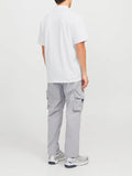 Jack e Jones Polo Fusion Pique Uomo 12273127 Bright White - Bianco