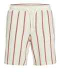Jack e Jones Shorts Tjaiden Coba Stripe Uomo 12274413 - Avorio