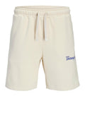 Jack e Jones Shorts Sportivi Tgordon Charge Uomo 12280084 Antique White - Bianco