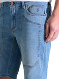 Jeckerson Bermuda Jeans Jayden Uomo JAYDE001 DNDTFDENI03 Blu Medio No Baffi - Denim