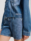Karl Lagerfeld Giubbino di Jeans Donna A2W14013 Stone Washed Mid Blue - Denim