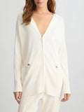 Liu Jo Cardigan Donna TA5021MA96P White Milk - Bianco