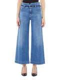 Liu Jo Jeans Wide Donna UA5139D0241 Den.blue Corset Wash - Denim