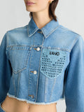 Liu Jo Giubbino di Jeans Donna WA5446D4666 Den.blue Crochet Was - Denim