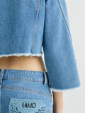 Liu Jo Giubbino di Jeans Donna WA5446D4666 Den.blue Crochet Was - Denim