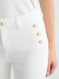 Liu Jo Pantalone Zampa Donna WA5459T4033 - Bianco