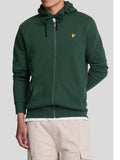 Lyle & Scott Felpa Zip Uomo ML420VOG Dark Green - Verde