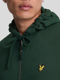 Lyle & Scott Felpa Zip Uomo ML420VOG Dark Green - Verde