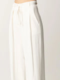 Manila Grace Pantalone Palazzo Donna P168VU Off White - Bianco