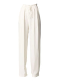 Manila Grace Pantalone Palazzo Donna P168VU Off White - Bianco